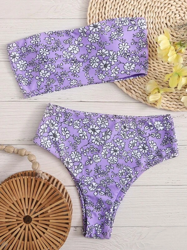 shein purple swimsuit