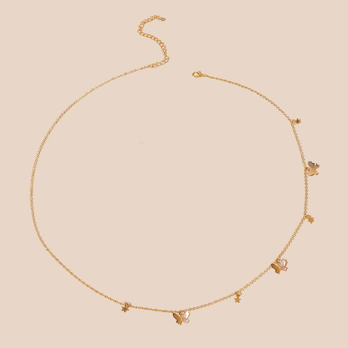 

1pc Butterfly Waist Chain, Gold