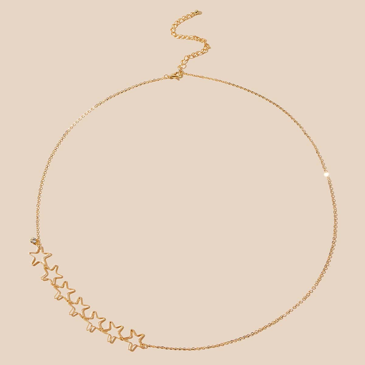 

1pc Layered Star Waist Chain, Gold