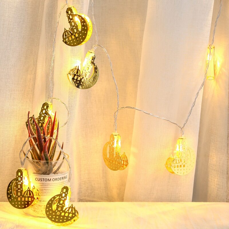

10pcs Castle Bulb String Light, Yellow