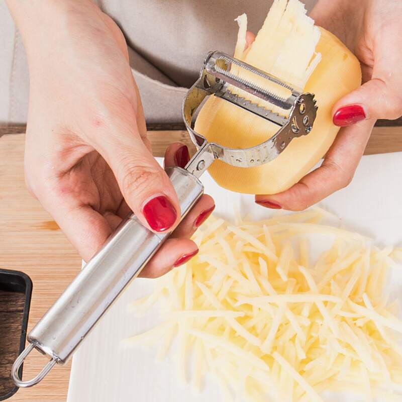 

Double Head Stainless Steel Peeler, Silver