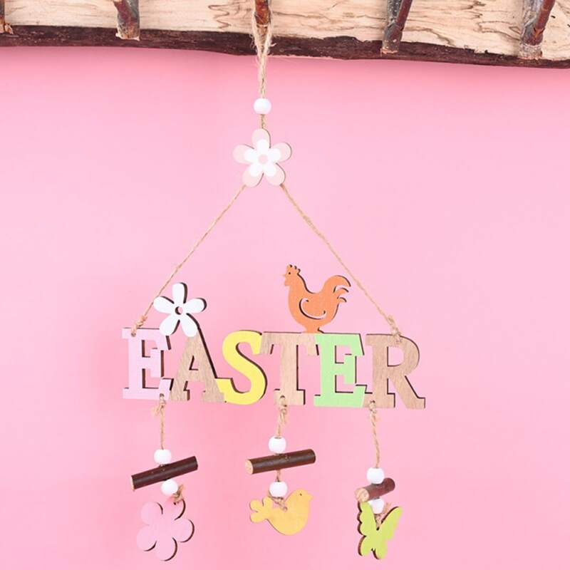 

1pc Slogan Wooden Decorative Object, Multicolor
