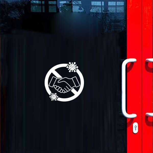 

Стикер для стены эпидемической профилактики 1 лист