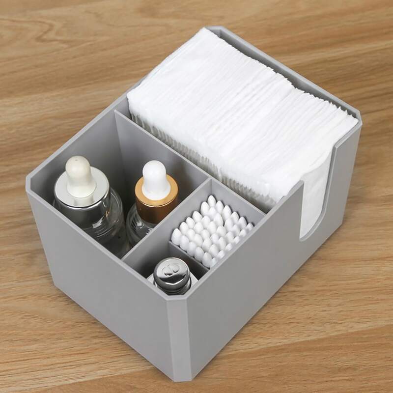 

1pc Cosmetic Storage Box, Multicolor