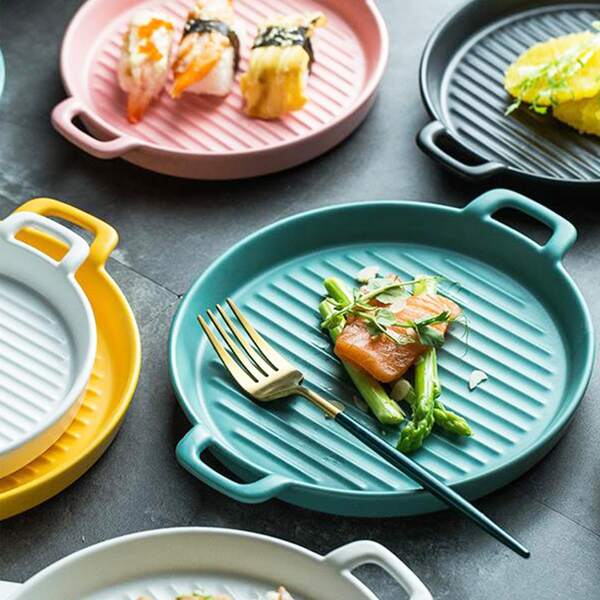 

1pc Plain Ceramic Tray