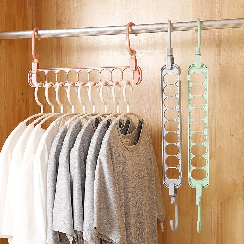 

1pc Multi-hole Clothes Hanger, Multicolor