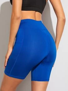 neon blue biker shorts