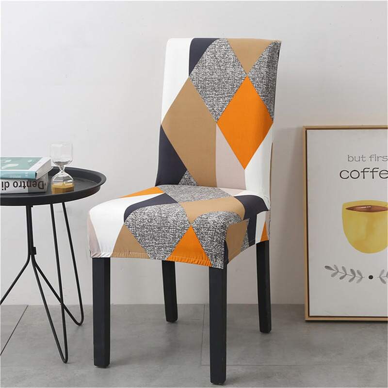 

Geometric Pattern Stretchy Chair Cover, Multicolor