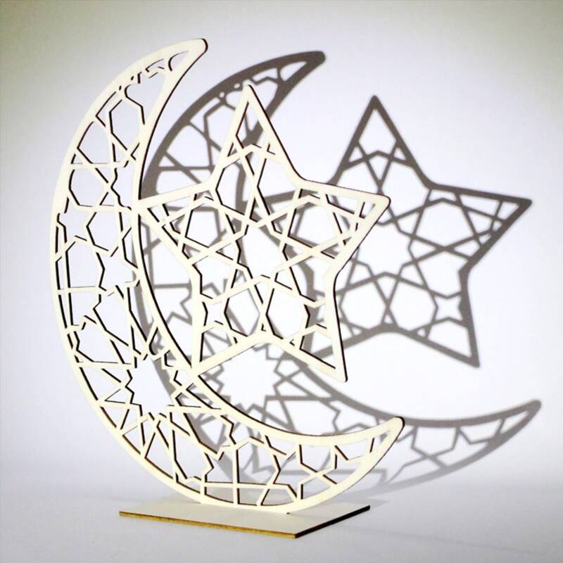 

Moon & Star Design Decorative Object, Yellow