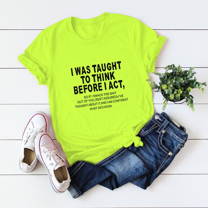 

Neon Lime Slogan Graphic Tee, Green bright
