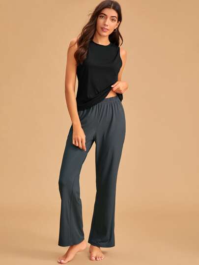 Tank & Rib-knit Pants PJ Set