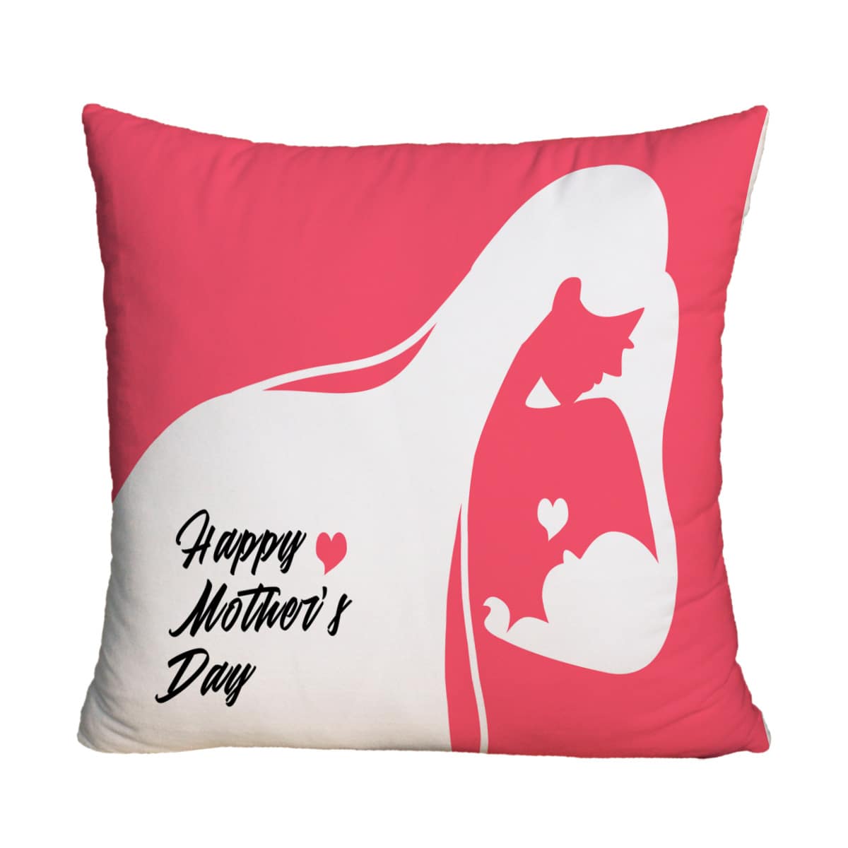 

1pc Mothers Day Figure Cushion Cover, Multicolor
