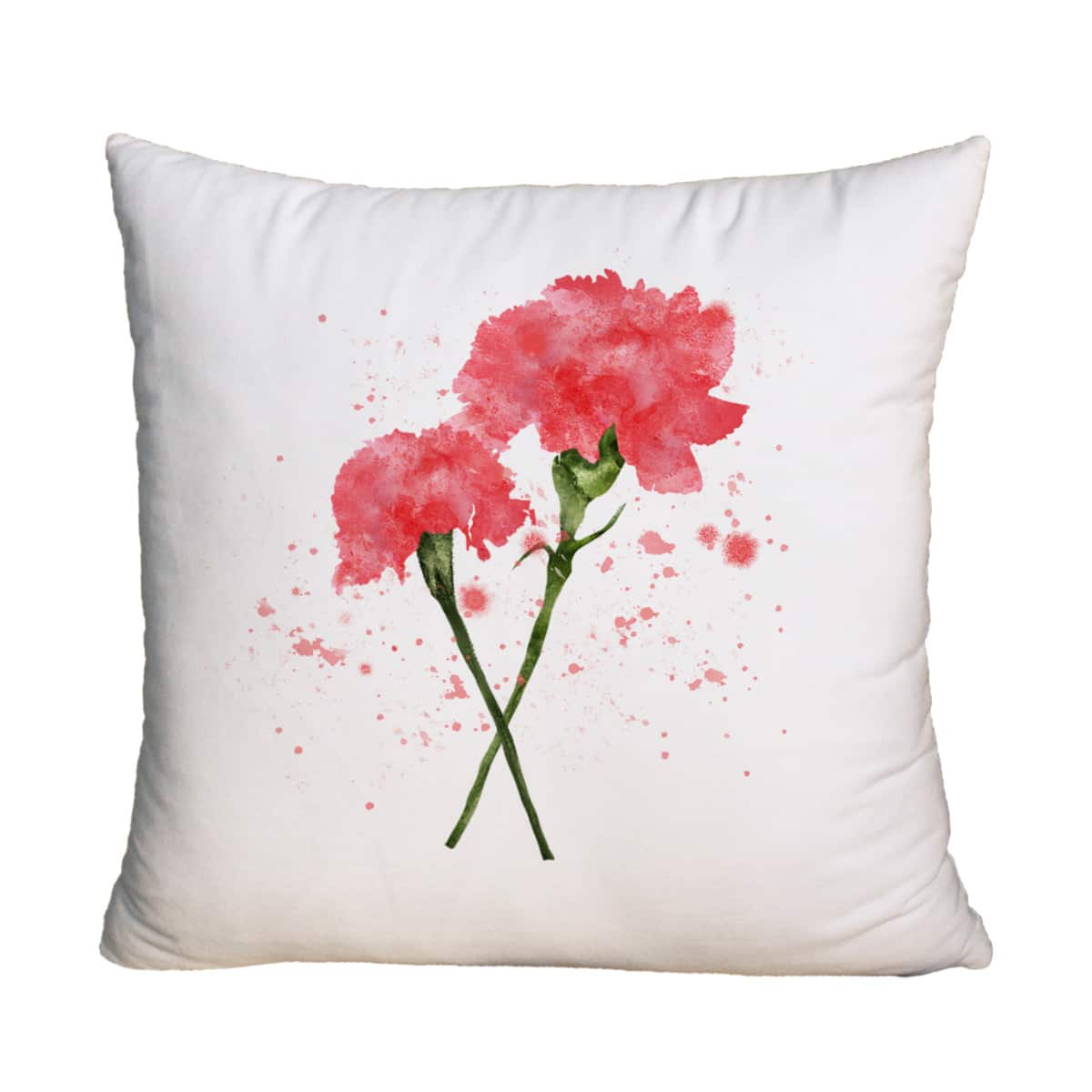 

1pc Mothers Day Carnation Cushion Cover, Multicolor