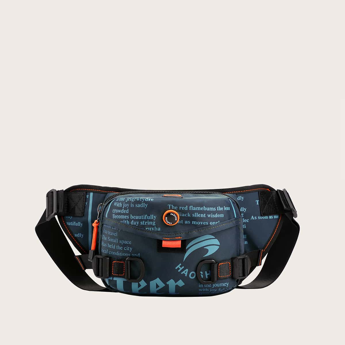 

Guys Letter Graphic Fanny Pack, Navy