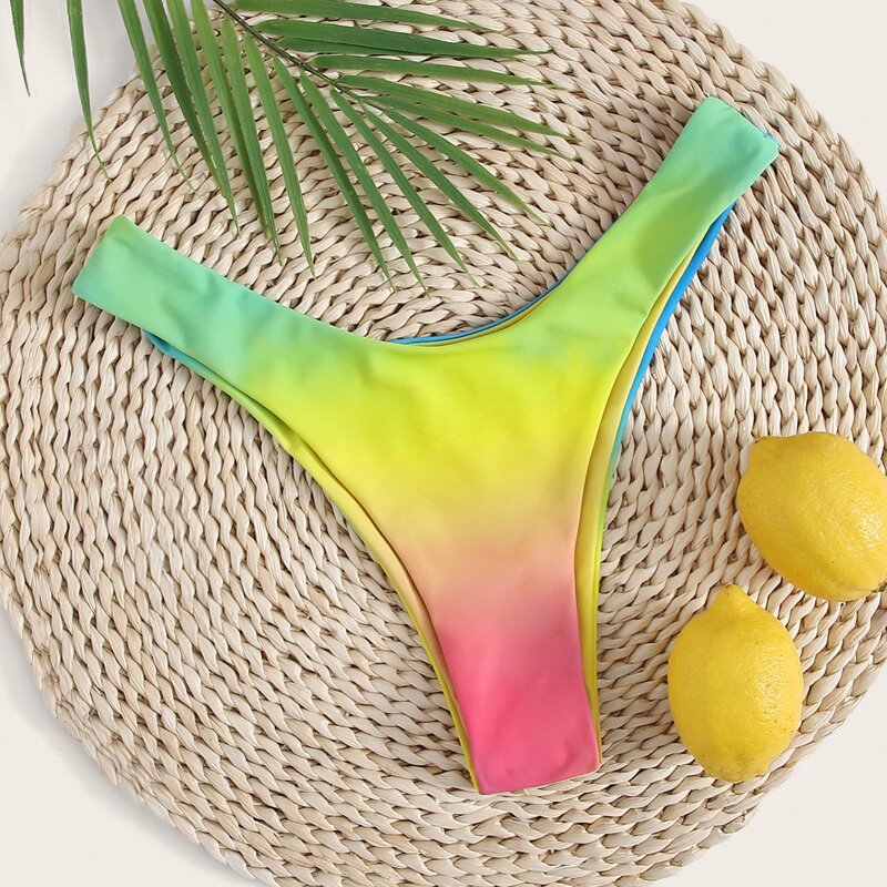

Ombre High Cut Bikini Panty, Multicolor