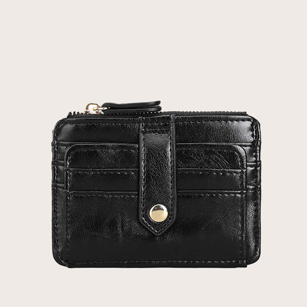 

Minimalist Purse With Card Holder, Black