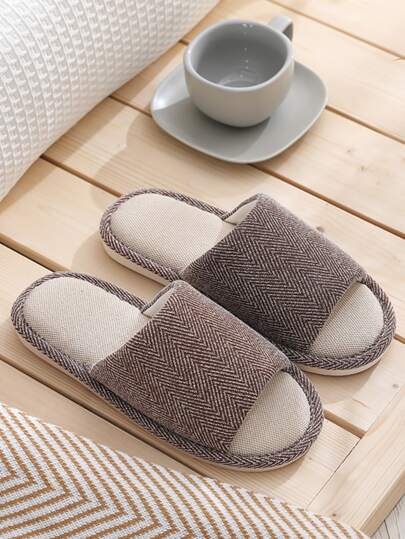 نعال منزلية للرجال في فصل الخريف/الشتاء، نعال واسعة القاعدة للرجال