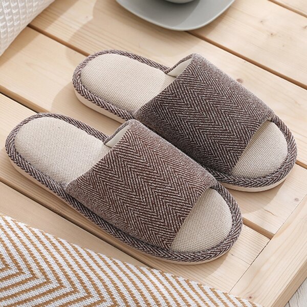 

Men Wide Fit Slippers, Brown
