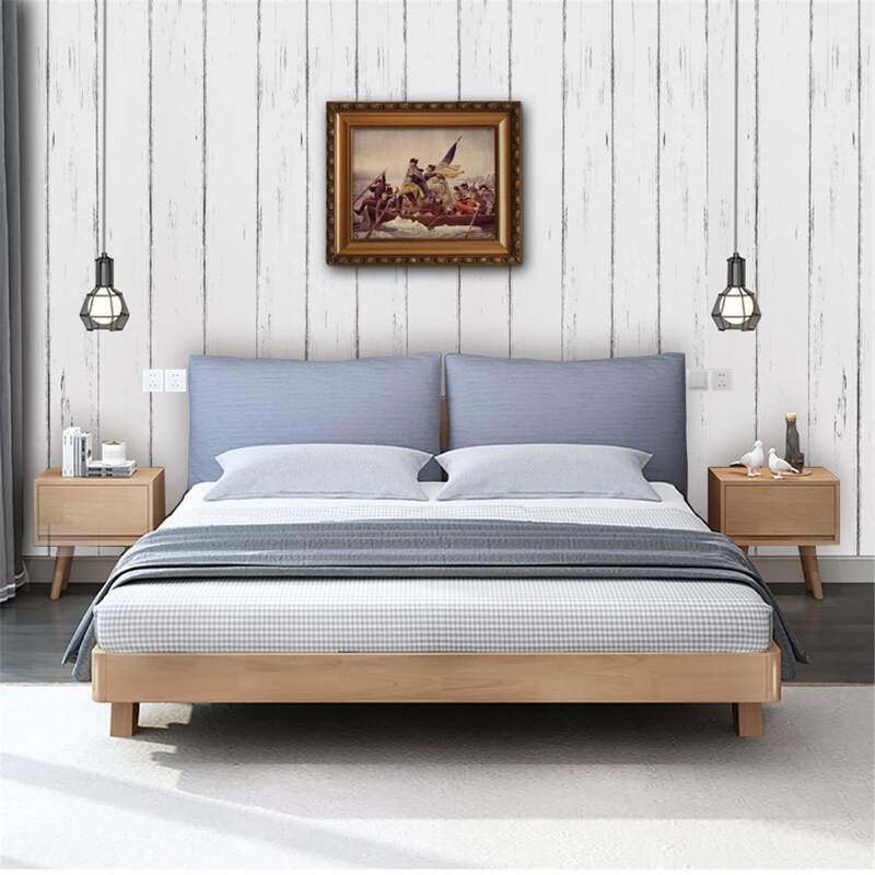 

Wood Grain Pattern Wall Sticker, Black and white
