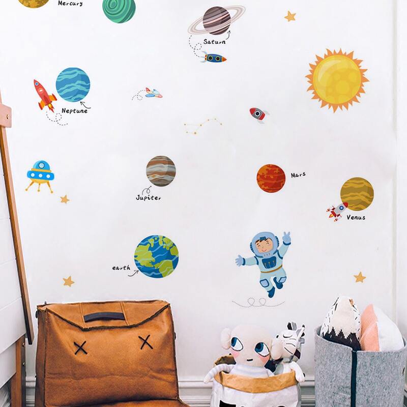 

Planet & Astronaut Print Wall Sticker