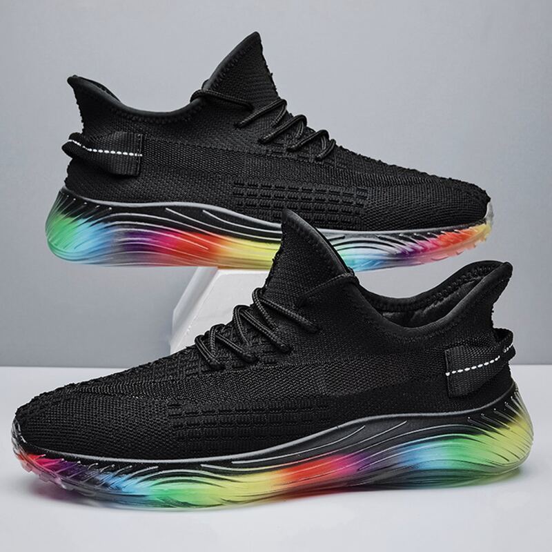 

Guys Lace-up Front Wide Fit Sneakers, Black