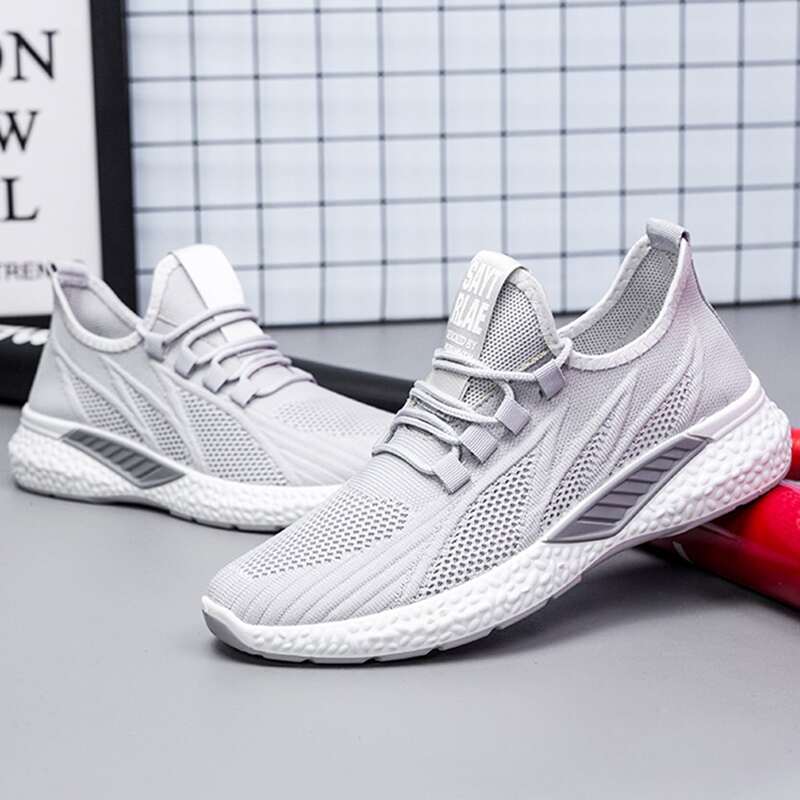 

Guys Lace-up Front Wide Fit Sneakers, Grey