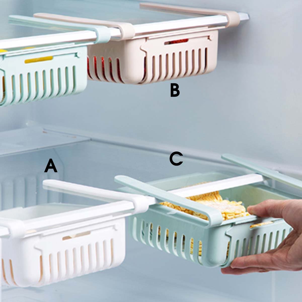 

1pc Refrigerator Storage Box, Multicolor