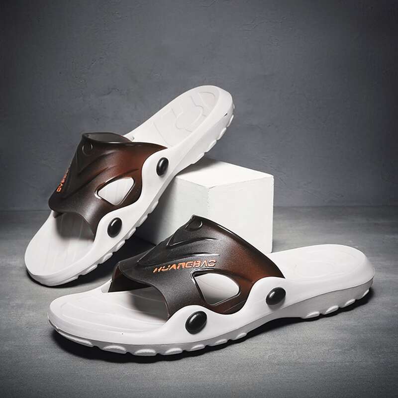 

Guys Letter Graphic Cut Out Sliders, Brown