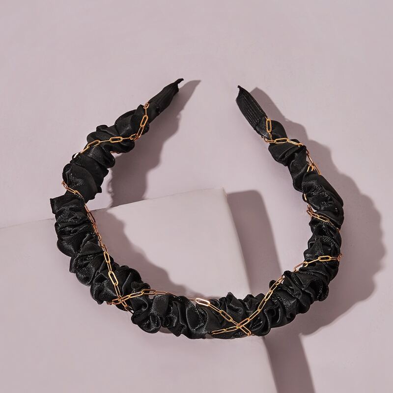 

Chain Decor Hair Hoop, Black