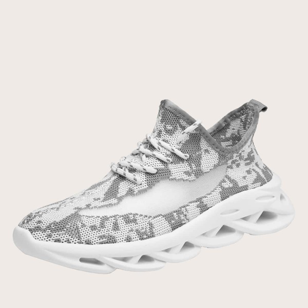 

Мужские кроссовки на шнурках, Серые