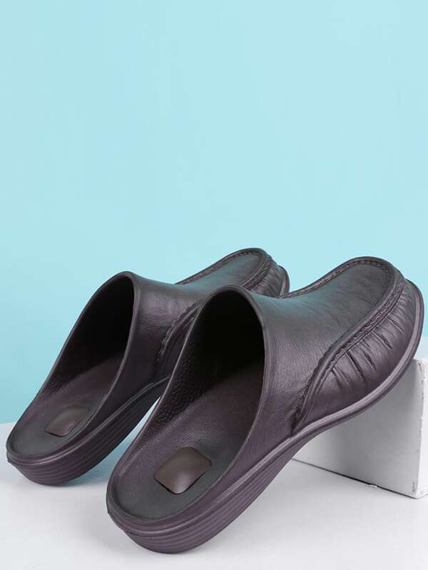 mens wide fit mule slippers