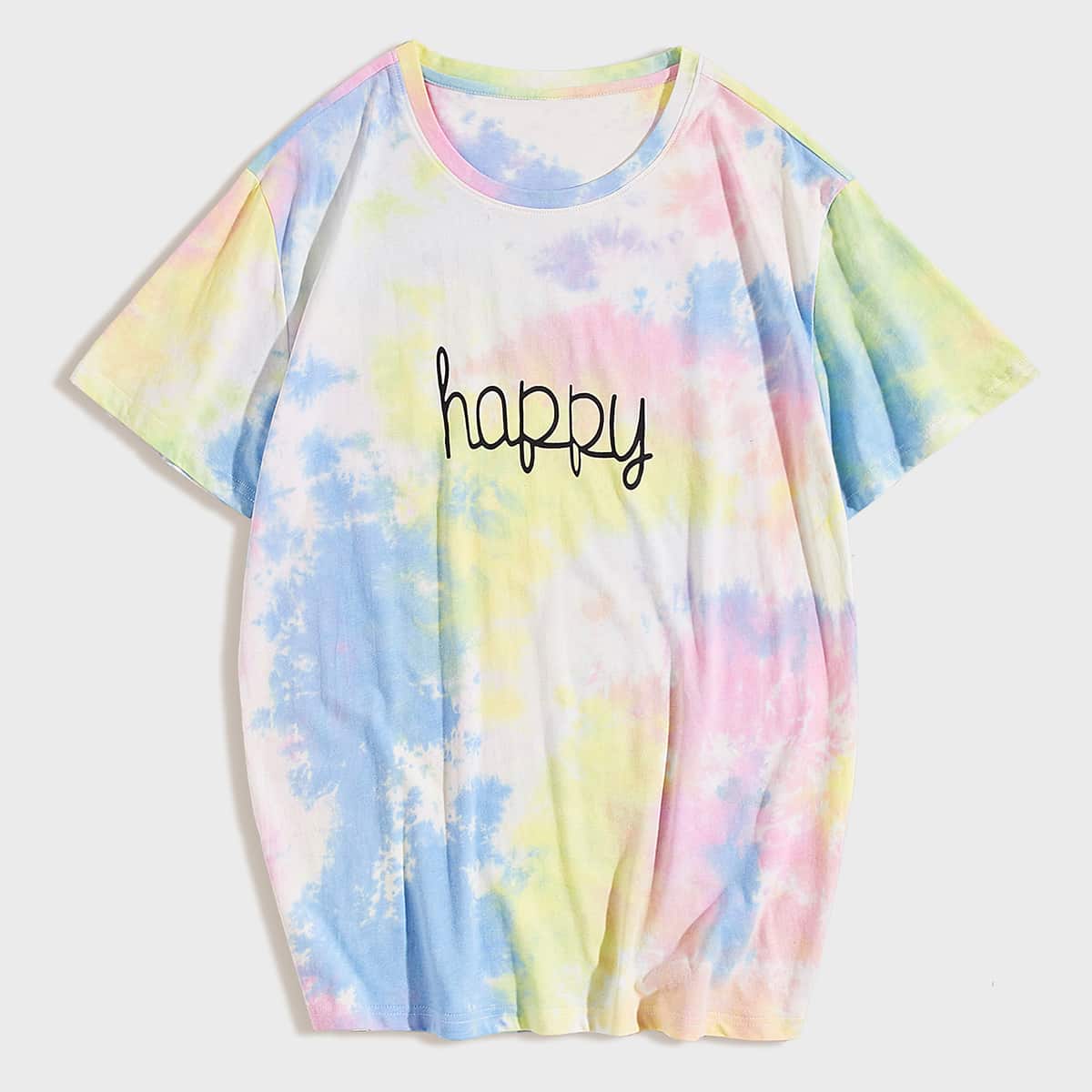 

Guys Letter Graphic Tie Dye Tee, Multicolor