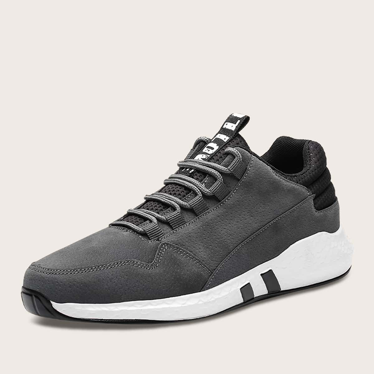 

Guys Lace-up Front Wide Fit Sneakers, Grey
