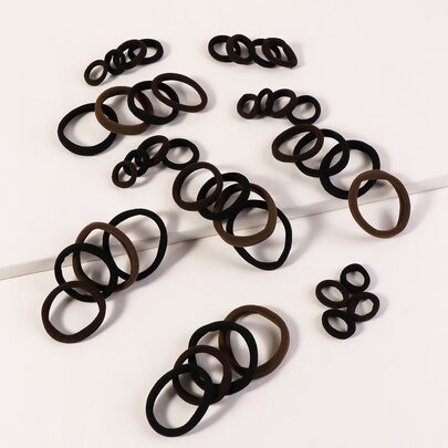 20pcs Solid Hair Tie