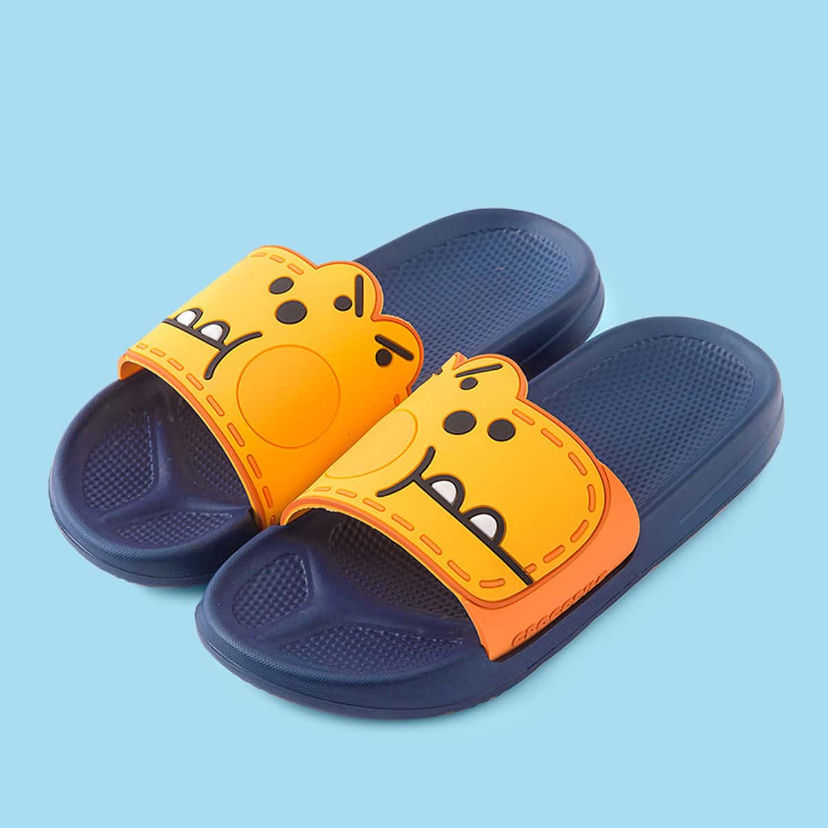 

Guys Cartoon Graphic Slippers, Yellow