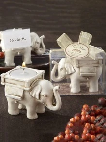 1 pieza soporte de vela con diseño de animal - Blanco - Ver 1