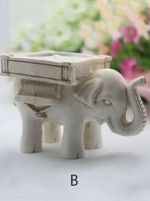 1 pieza soporte de vela con diseño de animal - Blanco - Ver 3