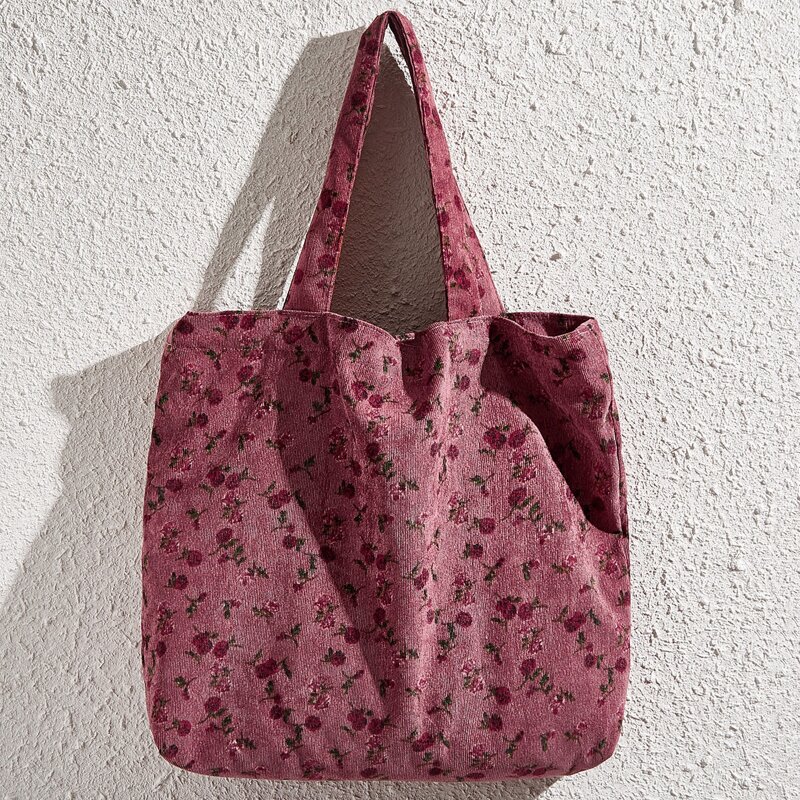 

Calico Print Tote Bag, Pink
