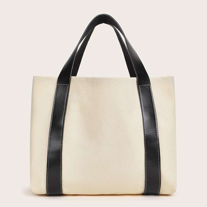 

Canvas Tote Bag, Beige