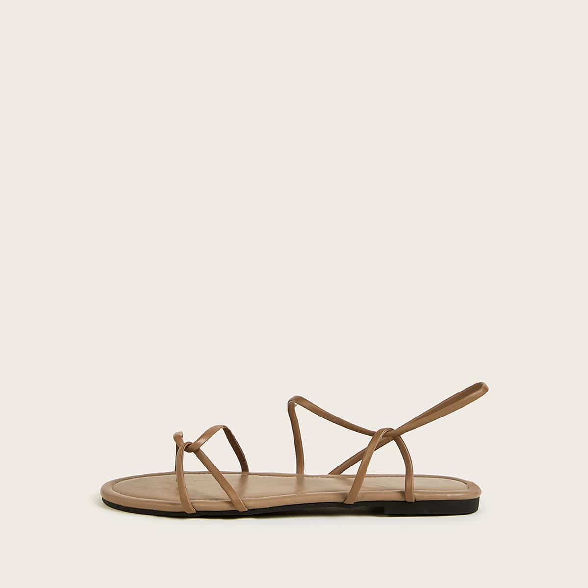 

Cross Strap Wide Fit Sandals, Khaki
