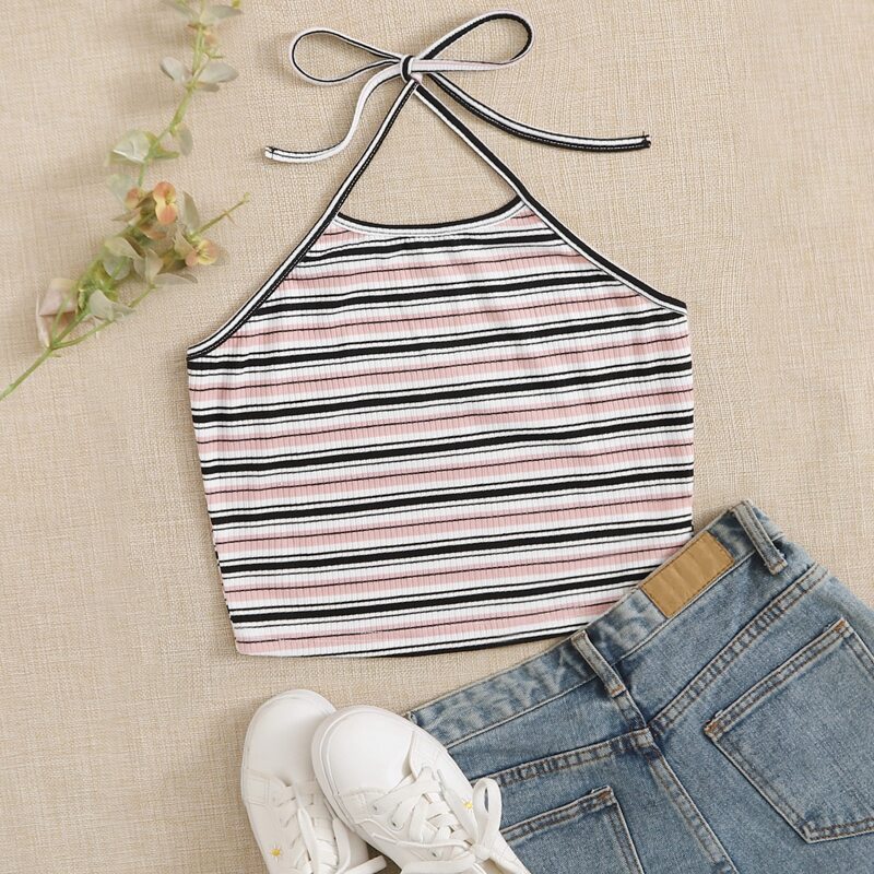 

Striped Halter Top, Multicolor