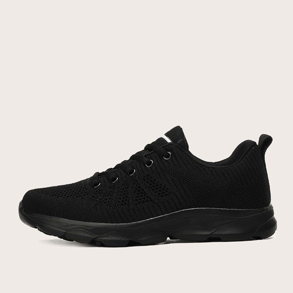 

Lace-up Front Wide Fit Sneakers, Black