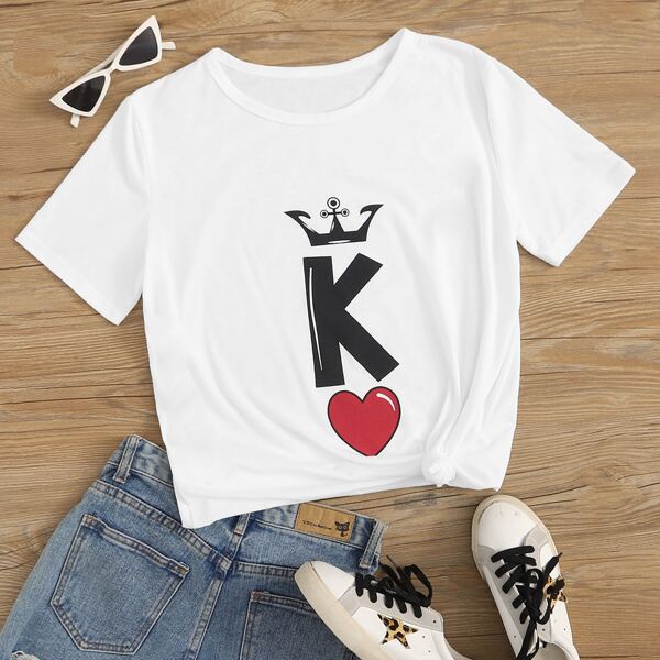 

Футболка с оригинальным принтом, Белый