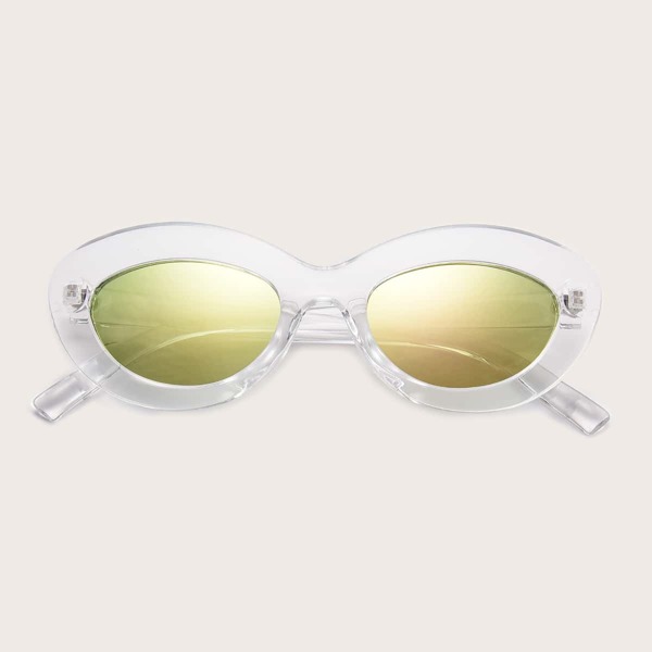 

Oval Frame Clout Sunglasses With Case, Multicolor