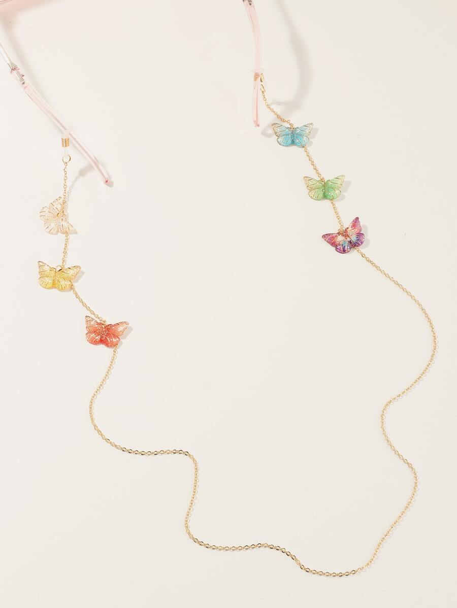 1入兒童彩色蝴蝶眼鏡鏈