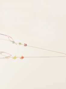 1入兒童彩色蝴蝶眼鏡鏈