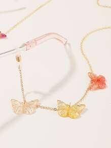 1入兒童彩色蝴蝶眼鏡鏈