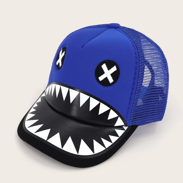 

Boys Cartoon Graphic Mesh Baseball Cap, Multicolor
