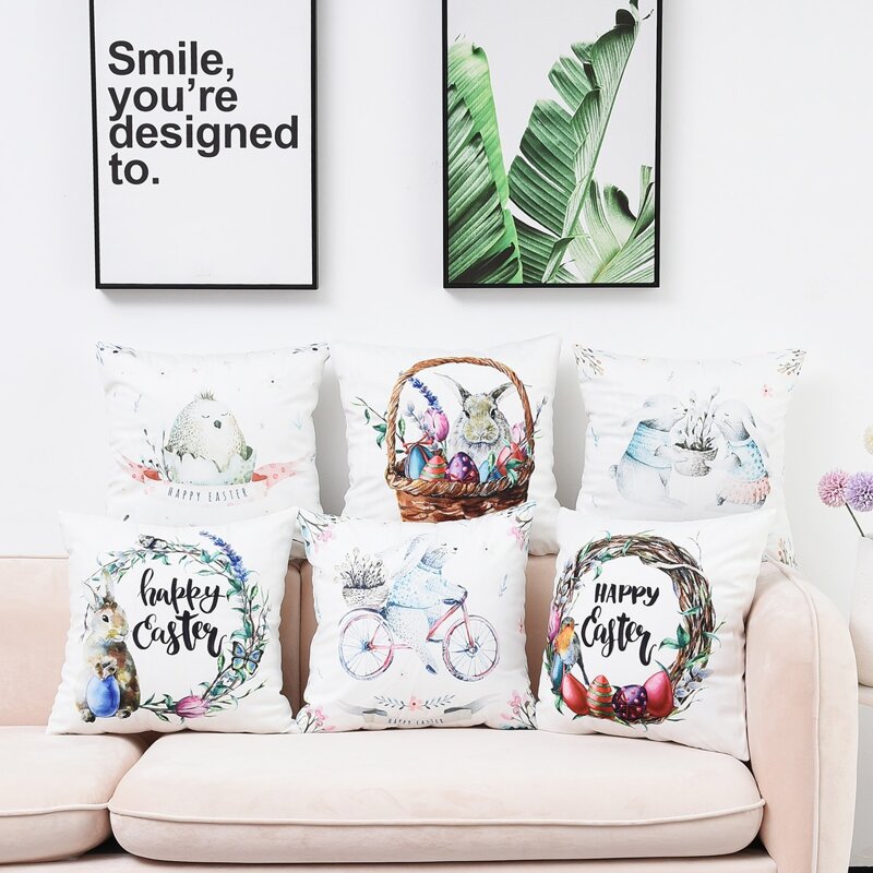 

1pc Cartoon Graphic Cushion Cover Without Filler, Multicolor