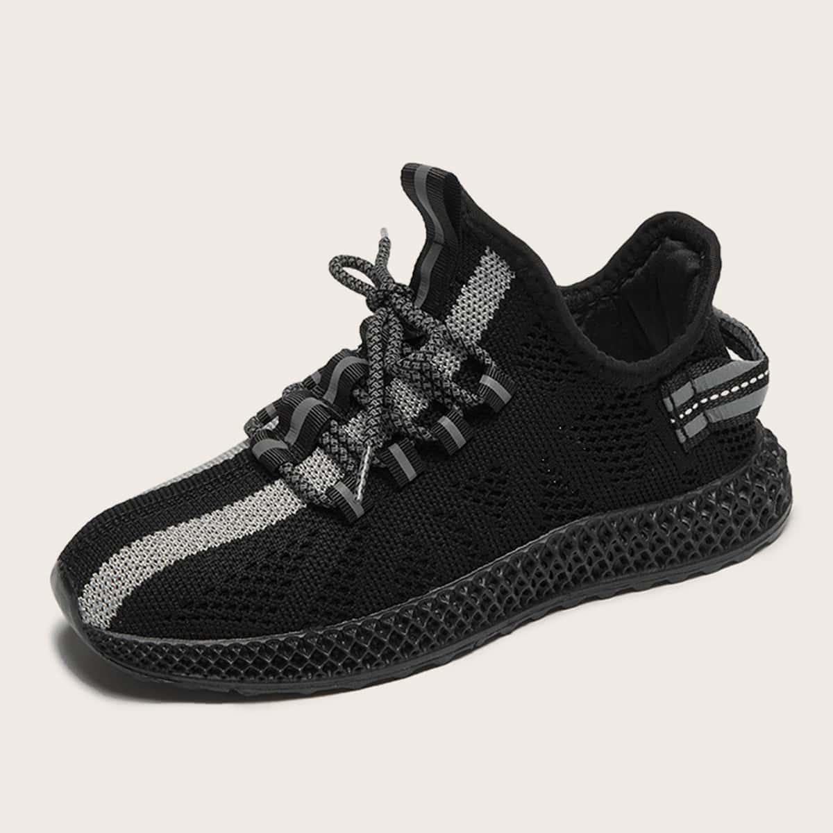 

Lace-up Front Wide Fit Sneakers, Black
